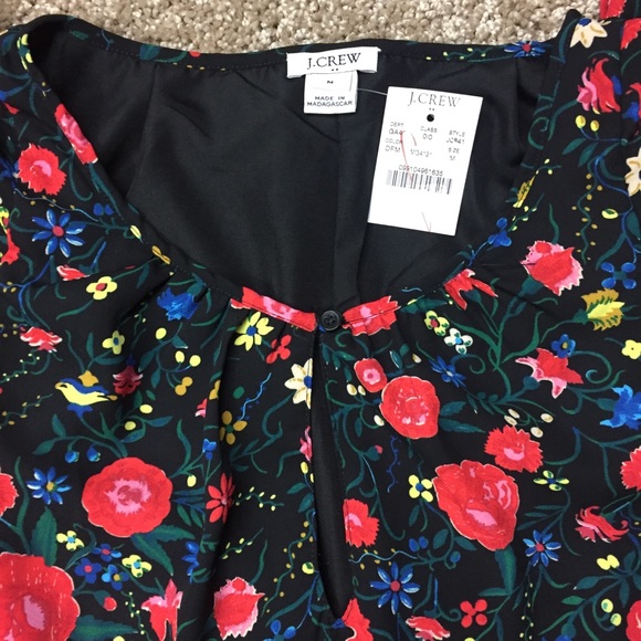 J.Crew Floral Printed Flutter Dress M - Picture 5 of 8